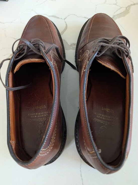 Allen Edmonds Wilbert Congac Leather Split Toe Oxford 10 M comfort Dress Shoe main image 5